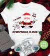 I'm Fine, It's Fine, Everything Is Fine, Funny Santa, Trendy Christmas, Png Sublimation