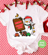 Merry Christmas With Snowman, Cute Snowman, Funny Xmas, Trendy Christmas, Png Sublimation