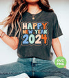 Happy New Year, 2024 New Year, Bling New Year, Blink 2024, Png Sublimation