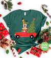 Red Car Bring Xmas Tree And Gift Boxes, Christmas Tree, Trendy Christmas, Png Sublimation