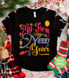 My First Happy New Year, My First New Year, 2024 New Year, Png Sublimation