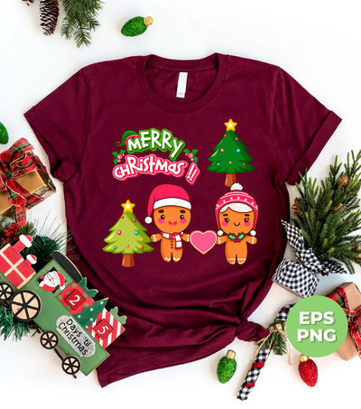 Couple Gingerbread, Lovely Gingerbread, Love Christmas, Trendy Christmas, Png Sublimation