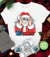 Cool Xmas, Cool Santa, American Santa, Santa From Wallhole, Trendy Christmas, Png Sublimation