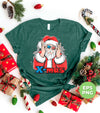 Cool Xmas, Cool Santa, American Santa, Santa From Wallhole, Trendy Christmas, Png Sublimation