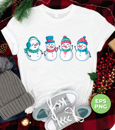 Set Of Snowman, Snowman Christmas, Cute Snowman, Trendy Christmas, Png Sublimation