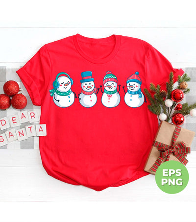 Set Of Snowman, Snowman Christmas, Cute Snowman, Trendy Christmas, Png Sublimation