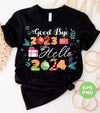 Good Bye 2023, Hello, 2024, Say Hello 2024, Happy New Year, Png Sublimation