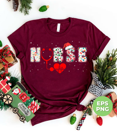 Nurse Christmas, Love Nurse, Love Christmas, Xmas Pattern, Trendy Christmas, Png Sublimation