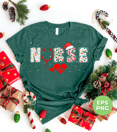 Nurse Christmas, Love Nurse, Love Christmas, Xmas Pattern, Trendy Christmas, Png Sublimation