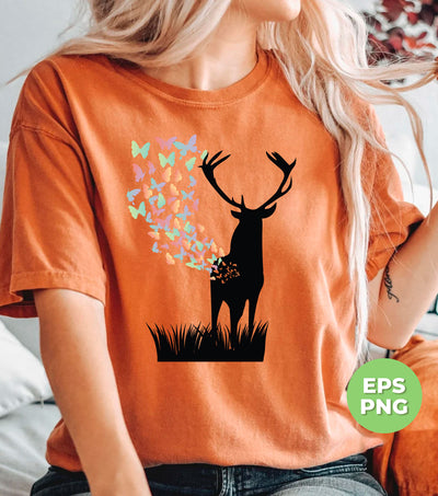 Butterfly From Deer, Wild Deer Lover, Happyness From Deer, Png Sublimation