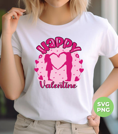 Happy Valentine, Love You, Love Valentine, Happy Couple, Trendy Valentine, Png Sublimation