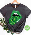 Patrick Lips, Patrick Glitter, St. Patrick's Day, Patrick Leaves, Png Sublimation