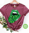 Patrick Lips, Patrick Glitter, St. Patrick's Day, Patrick Leaves, Png Sublimation