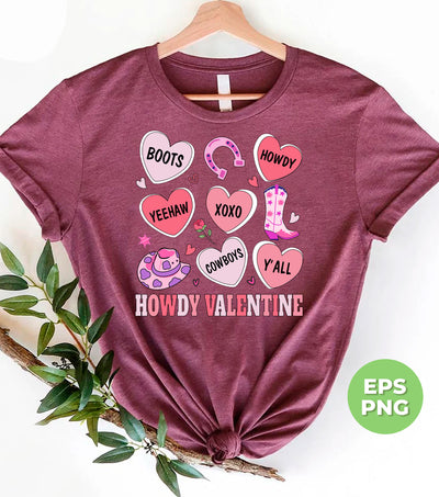 Howdy Valentine, Love Cowboy, Cowboy Valentine, Trendy Valentine, Png Sublimation