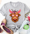 Love Cow, Cute Cow, Valentine Cow, Cow Lover, Trendy Valentine, Png Sublimation