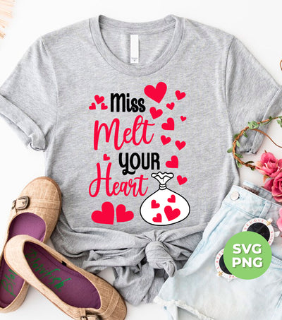 Miss Melt Your Heart, Mr Steal Your Heart, Heart Bag, Trendy Valentine, Png Sublimation