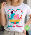 Custom Name, Valentine Custom, Bird Couple, Love Bird, Trendy Valentine, Png Sublimation