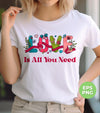 Love Is All You Need, Love Text, Best Love, Cute Valentine, Trendy Valentine, Png Sublimation