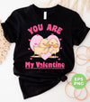 You Are My Valentine, Cute Chicks, Chick Couple, Pink Heart, Trendy Valentine, Png Sublimation