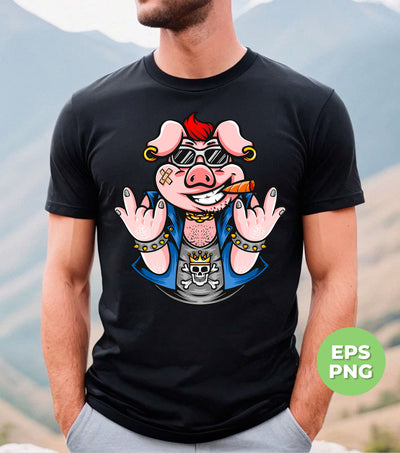 Gangster Pig, Cool Pig, Love Pig, Cute Pig, Pig Lover, Png Sublimation