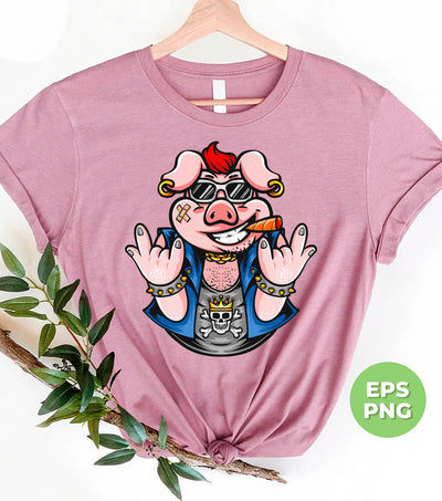 Gangster Pig, Cool Pig, Love Pig, Cute Pig, Pig Lover, Png Sublimation