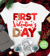 First Valentine's Day, Cute Valentine, Heart Pattern, Trendy Valentine, Png Sublimation