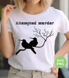 Attempted Murder, Couple Birds, Love Birds Silhouette, Digital Files, Png Sublimation