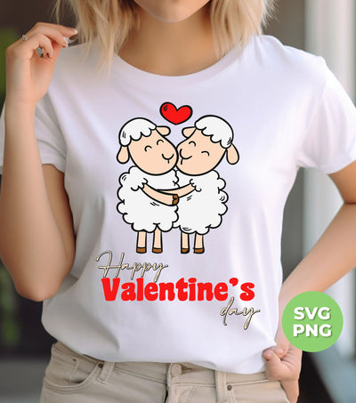 Happy Valentine's Day, Sheep Valentine, Valentine Sheep, Digital Files, Png Sublimation