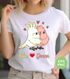 Bird Lover, Bird Couple, White Bird And Pink Bird, Custom Name, Digital Files, Png Sublimation