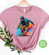 Cool Man, Cool Boy, Boy With Skateboard, Skateboarding Watercolor, Digital Files, Png Sublimation