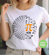 Pi Number, Love Pi, Love The Number Of Pi, Best Of Number, Digital Files, Png Sublimation