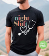 Night Shift Crew, Love Nurse, Nurse Lover, Nurse Element, Digital Files, Png Sublimation