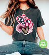 Love Heart, Valentine Heart, Pink Heart, Pink Sunflower, Leopard Heart, Digital Files, Png Sublimation