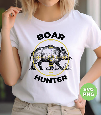 Boar Hunter, Wild Animal Hunter, Retro Boar, Boar Lover, Digital Files, Png Sublimation