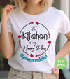The Kitchen Is My Happy Place, Pampered Chef, Love Chef, Digital Files, Png Sublimation