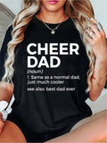 This 100% cotton t-shirt is not only soft and comfortable, but it's also the ultimate choice for the ultimate cheer dad! With the words 