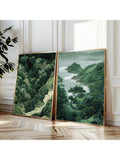 Bring a breath of fresh serenity into your space with this unframed Zen Green Forest Mountain Art. Inspired by minimalist Japanese design, this wall poster adds a touch of calm and natural beauty to any modern home. Let the gentle greens and peaceful mountain silhouette transport you to a tranquil forest escape—no passport needed! Perfect for those who love simplicity with a splash of nature’s charm.