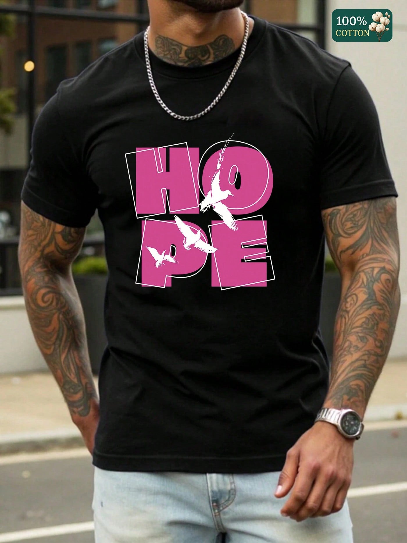 Brighten your summer vibe with this Unisex 100% Cotton HOPE Graphic T-Shirt! Soft, breathable, and made for everyone, it’s the perfect playful top to keep cool and inspired. Wear your hope loud and proud with a style that’s effortlessly uplifting.