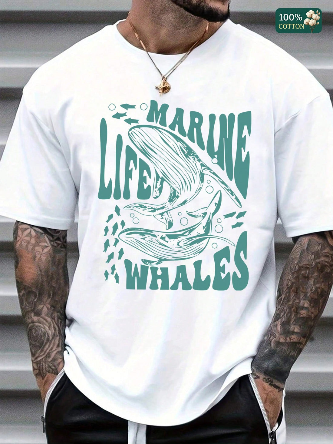 Dive into summer fun with this unisex 100% cotton tee featuring a charming whale graphic inspired by marine life. Its breathable fabric and round neck design keep you comfy and cool, while the short sleeves add a breezy touch. Perfect for beach days or casual hangouts, this playful top brings a splash of ocean vibes to your wardrobe.