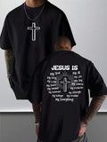 This Unisex Cotton Jesus Cross Graphic T-Shirt blends comfort with a splash of faith-inspired style. Crafted from soft cotton, it’s perfect for showing off your beliefs while staying casual and cool. Whether you're gifting it to someone special or treating yourself, this tee adds a playful spiritual vibe to any wardrobe. Perfect for him, her, or anyone who loves a comfy, meaningful look!