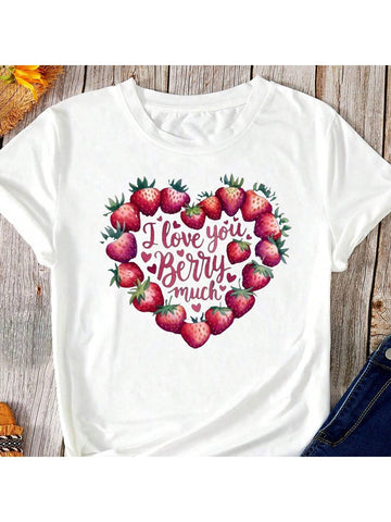 Spread love all year round with this unisex t-shirt! With a playful love print and comfortable round neck design, it's perfect for Valentine's Day or everyday wear. Show off your unique sense of style and spread some love wherever you go.