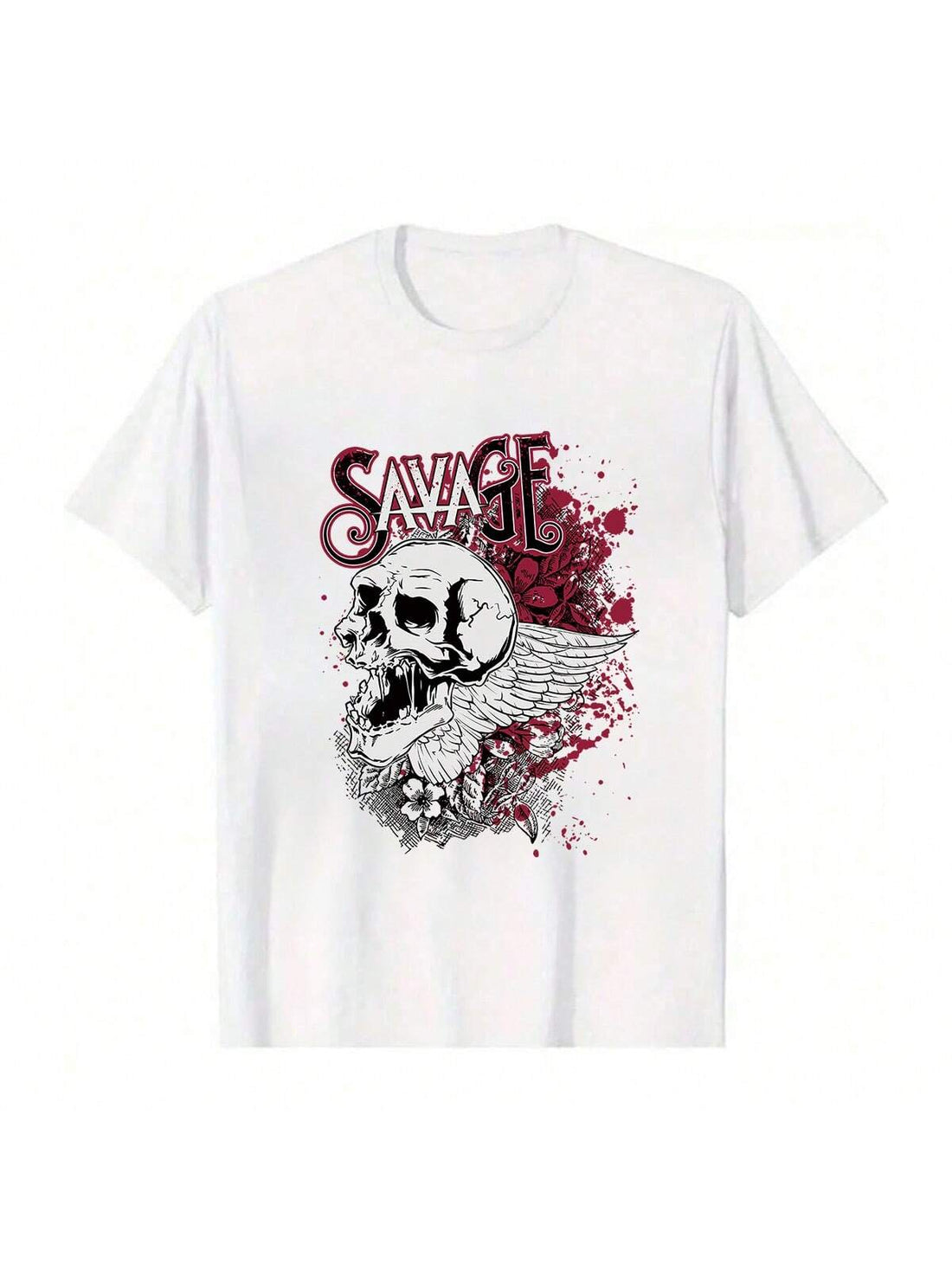 Unleash your inner wild side with our Savage Skull Winged T-Shirt! Perfect for both men and women, this edgy shirt embraces your rebellious spirit. Don't be afraid to stand out from the crowd and make a statement. Fly high and embrace your savage side with this bold and unique tee!