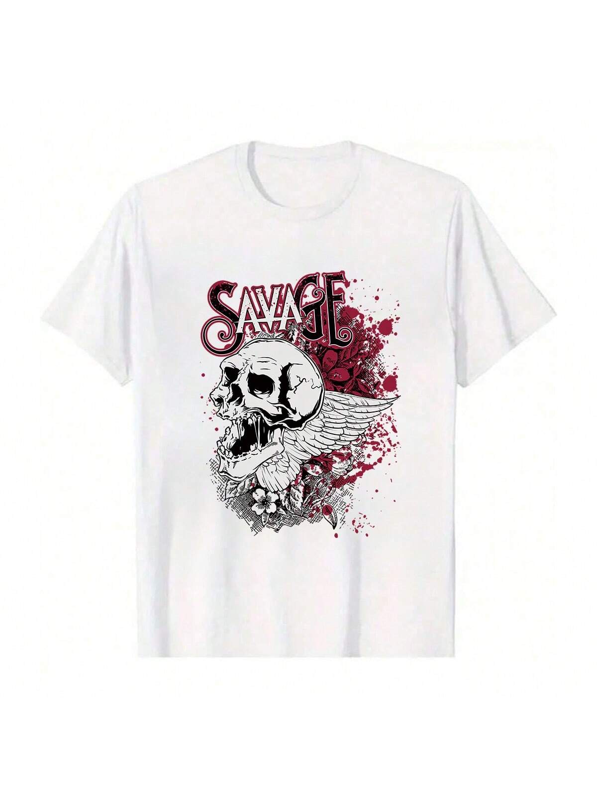 Unleash your inner wild side with our Savage Skull Winged T-Shirt! Perfect for both men and women, this edgy shirt embraces your rebellious spirit. Don't be afraid to stand out from the crowd and make a statement. Fly high and embrace your savage side with this bold and unique tee!