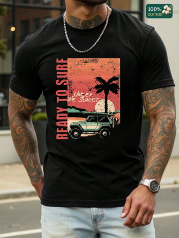 Embrace laid-back vibes with this Unisex Sunset Surf Graphic T-Shirt, your go-to for sunny days and cool waves. Designed for everyone, it combines a vibrant sunset-inspired print with soft, breathable fabric to keep you comfy and stylish all summer long. Whether you’re catching waves or chilling with friends, this tee adds a splash of fun to any casual outfit.