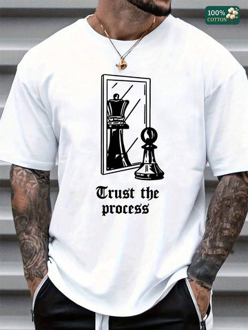 Show off your vibe with this Unisex Trust The Process Graphic T-Shirt! Made from 100% soft cotton, this casual crop top keeps you comfy whether you’re on the go or just chilling. Perfect for everyday wear, its bold message adds a playful touch to your street style without trying too hard. Trust the process—and look great doing it!