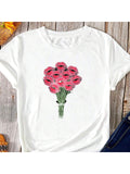 Get ready to bloom in style with our Unisex Valentine's Day Floral Print Tee! Made from cozy cotton, this round neck shirt is perfect for all seasons. Embrace your inner flower child and make a statement with this versatile and trendy tee (sure to make your Valentine's Day memorable)!