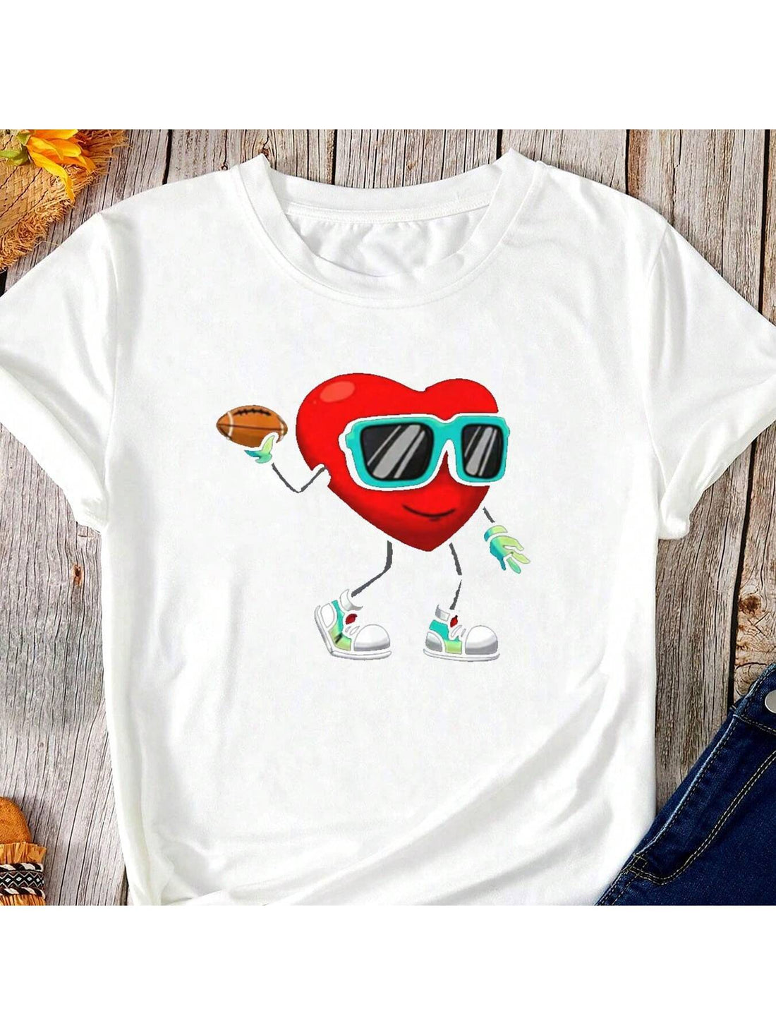 Spread love and style with this unisex Valentine's Day Love Print Tee! Perfect for all seasons, this tee offers stylish comfort for all. Show off your fun and quirky side with this playful and unique design. A must-have for anyone who doesn't take themselves too seriously!