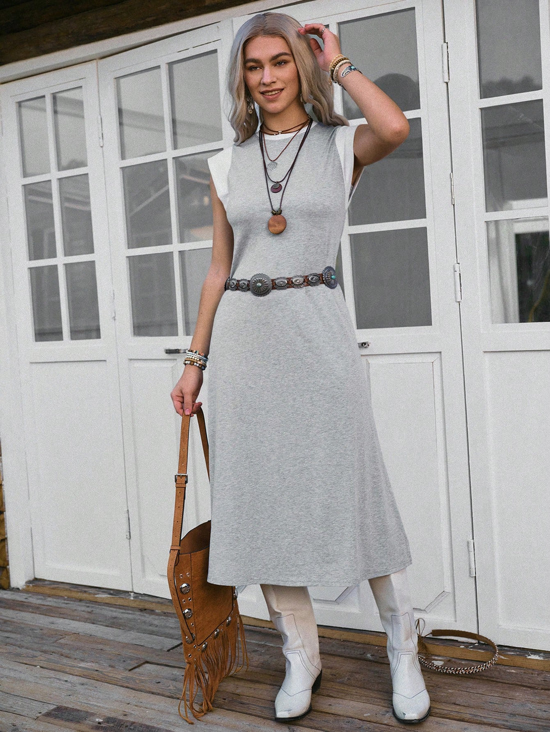 Step into summer with this playful Vacation Casual Color Block Side Slit Dress. Its vibrant color blocks add a fun twist, while the side slit offers a breezy, effortless vibe perfect for sunny days and relaxed outings. Comfortable and stylish, it’s your go-to dress for easy, carefree summer style.
