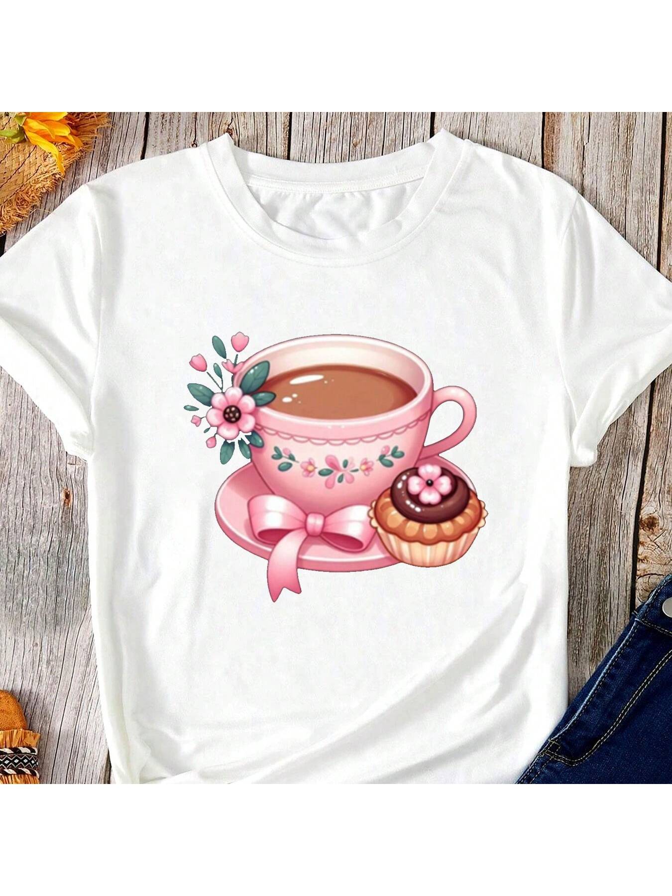 Get your caffeine fix and show some love with our Valentine's Day Coffee Lover's T-Shirt! This unisex tee features a round neck and short sleeves for a comfortable fit. Perfect for a quirky, coffee-loving couple or the solo caffeine addict. (Caffeine not included.)