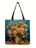 This Van Gogh Floral Canvas Tote Bag is perfect for art lovers. Made from high-quality canvas, it features a stunning floral design inspired by the works of Van Gogh. The spacious interior and sturdy straps make it both functional and stylish. 